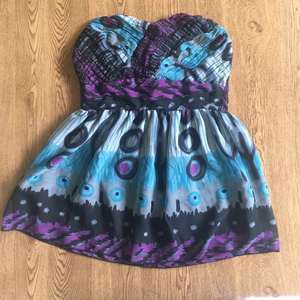 Dressy Strapless Top- XS